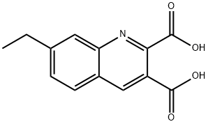 7-ETHYLQUINOLINE-2,3-DICARBOXYLIC ACID Struktur