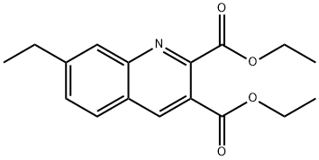 7-ETHYLQUINOLINE-2,3-DICARBOXYLIC ACID DIETHYL ESTER Struktur