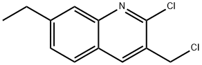 2-CHLORO-3-CHLOROMETHYL-7-ETHYLQUINOLINE Struktur