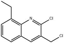 2-CHLORO-3-CHLOROMETHYL-8-ETHYLQUINOLINE Struktur