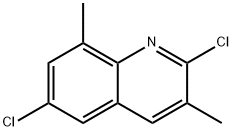 2,6-DICHLORO-3,8-DIMETHYLQUINOLINE Struktur