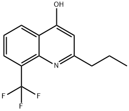 4-HYDROXY-2-PROPYL-8-TRIFLUOROMETHYLQUINOLINE Struktur