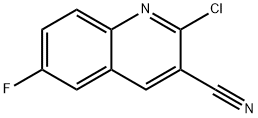 2-CHLORO-6-FLUOROQUINOLINE-3-CARBONITRILE Struktur