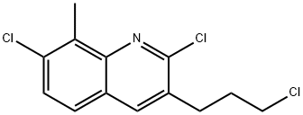 3-(3-CHLOROPROPYL)-2,7-DICHLORO-8-METHYLQUINOLINE Struktur