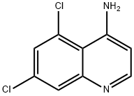 4-AMINO-5,7-DICHLOROQUINOLINE Struktur