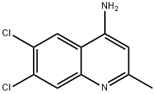 4-AMINO-6,7-DICHLORO-2-METHYLQUINOLINE Struktur