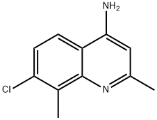 4-AMINO-7-CHLORO-2,8-DIMETHYLQUINOLINE Struktur