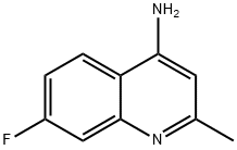 4-AMINO-7-FLUORO-2-METHYLQUINOLINE Struktur