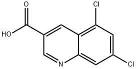 5,7-DICHLOROQUINOLINE-3-CARBOXYLIC ACID Struktur