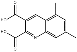 5,7-DIMETHYLQUINOLINE-2,3-DICARBOXYLIC ACID Struktur