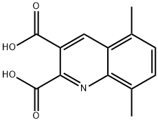 5,8-DIMETHYLQUINOLINE-2,3-DICARBOXYLIC ACID Struktur