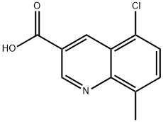 5-CHLORO-8-METHYLQUINOLINE-3-CARBOXYLIC ACID Struktur