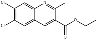 6,7-DICHLORO-2-METHYLQUINOLINE-3-CARBOXYLIC ACID ETHYL ESTER Struktur