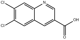 6,7-DICHLOROQUINOLINE-3-CARBOXYLIC ACID Struktur