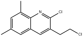 2-CHLORO-3-(2-CHLOROETHYL)-6,8-DIMETHYLQUINOLINE Struktur