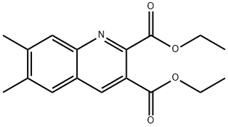 6,7-DIMETHYLQUINOLINE-2,3-DICARBOXYLIC ACID DIETHYL ESTER Struktur