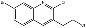 2-CHLORO-3-(2-CHLOROETHYL)-7-BROMOQUINOLINE Struktur