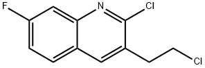 2-CHLORO-3-(2-CHLOROETHYL)-7-FLUOROQUINOLINE Struktur