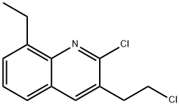 2-CHLORO-3-(2-CHLOROETHYL)-8-ETHYLQUINOLINE Struktur