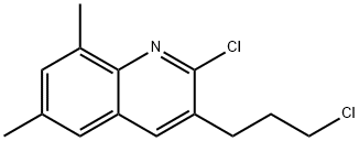 2-CHLORO-3-(3-CHLOROPROPYL)-6,8-DIMETHYLQUINOLINE Struktur