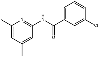 3-chloro-N-(4,6-dimethyl-2-pyridiny)benzamide Struktur