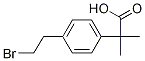 2-(4-(2-broMoethyl)phenyl)-2-Methylpropanoic acid Struktur