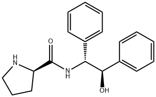 (2R,1μR,  2μR)-Pyrrolidine-2-carboxylic  acid  (2-hydroxy-1,2-diphenyl-ethyl)amide Struktur