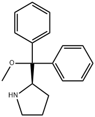 (R)-2-(Methoxydiphenylmethyl)pyrrolidine Struktur