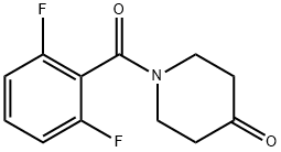 1-(2,6-difluorobenzoyl)piperidin-4-one Struktur