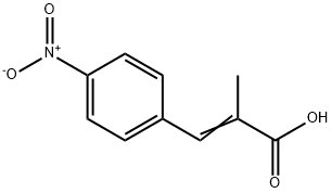 2-Methyl-3-(4-nitrophenyl)propenoic acid Struktur