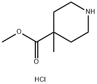 METHYL 4-METHYLPIPERIDINE-4-CARBOXYLATE HYDROCHLORIDE Struktur