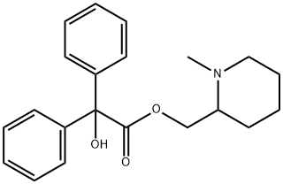 N-METHYLPIPERIDINYL-2-METHYL BENZILATE Struktur