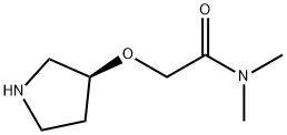 Acetamide, N,N-dimethyl-2-[(3S)-3-pyrrolidinyloxy]- Struktur