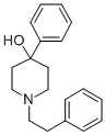 1-Phenethyl-4-phenyl-4-piperidinol Struktur