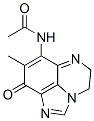 Acetamide,  N-(5,9-dihydro-8-methyl-9-oxo-4H-imidazo[1,5,4-de]quinoxalin-7-yl)- Struktur