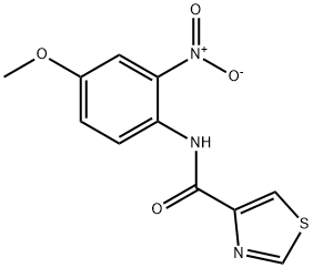 2'-Nitro-4-thiazolecarbox-p-anisidide Struktur