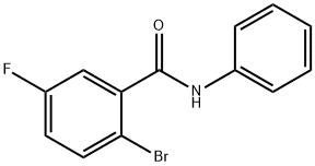 2-Bromo-N-phenyl-5-fluorobenzamide Struktur