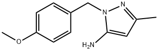 1-(4-methoxybenzyl)-3-methyl-1H-pyrazol-5-amine Struktur