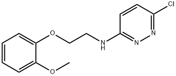 3-PYRIDAZINAMINE, 6-CHLORO-N-[2-(2-METHOXYPHENOXY)ETHYL]- Struktur