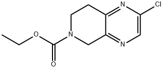 ethyl 2-chloro-7,8-dihydropyrido[3,4-b]pyrazine-6(5H)-carboxylate Struktur