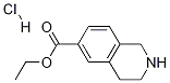 6-Isoquinolinecarboxylic acid, 1,2,3,4-tetrahydro-, ethyl ester, hydrochloride Struktur