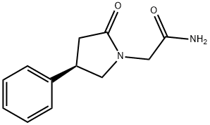 1-PyrrolidineacetaMide, 2-oxo-4-phenyl-, (4R)- Struktur