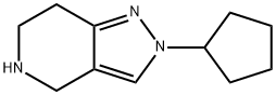 2H-PYRAZOLO[4,3-C]PYRIDINE, 2-CYCLOPENTYL-4,5,6,7-TETRAHYDRO- Struktur