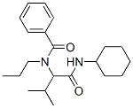 Benzamide, N-[1-[(cyclohexylamino)carbonyl]-2-methylpropyl]-N-propyl- (9CI) Struktur