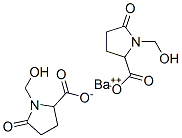 barium bis[1-(hydroxymethyl)-5-oxo-DL-prolinate] Struktur