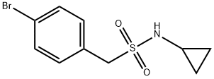 1-(4-bromophenyl)-N-cyclopropylmethanesulfonamide Struktur