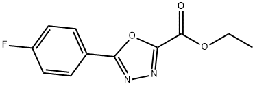 Ethyl 5-(4-fluorophenyl)-1,3,4-oxadiazole-2-carboxylate Struktur