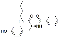 N-benzoyltyrosine butylamide Struktur