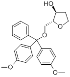 5-O-(DIMETHOXYTRITYL)-1,2-DIDEOXY-D-RIBOSE Struktur