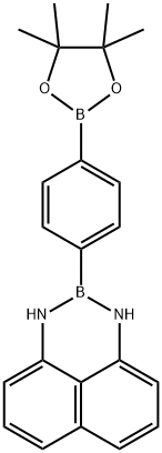 4-[4-(4,4,5,5-Tetramethyl-1,3,2-dioxaborolan-2-yl)phenyl]-2,3-dihydro-1H-naphtho[1,8-de][1,3,2]diazaborinine Struktur